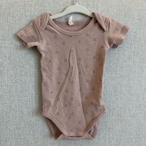 Quincy Mae Blush Cherry Print Bodysuit